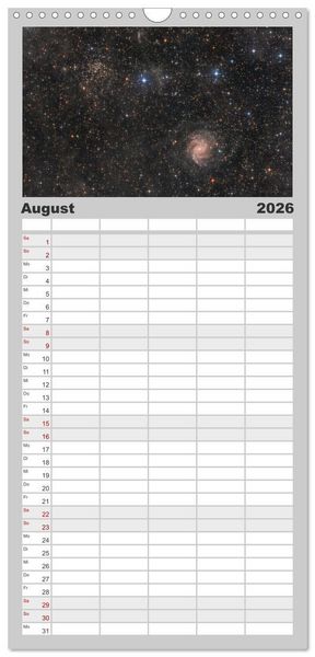 Produktbild: Familienplaner 2026 - Distant Luminosity: Eine fotografische Reise durch das Universum mit 5 Spalten (Wandkalender, 21 x 45 cm) CALVENDO