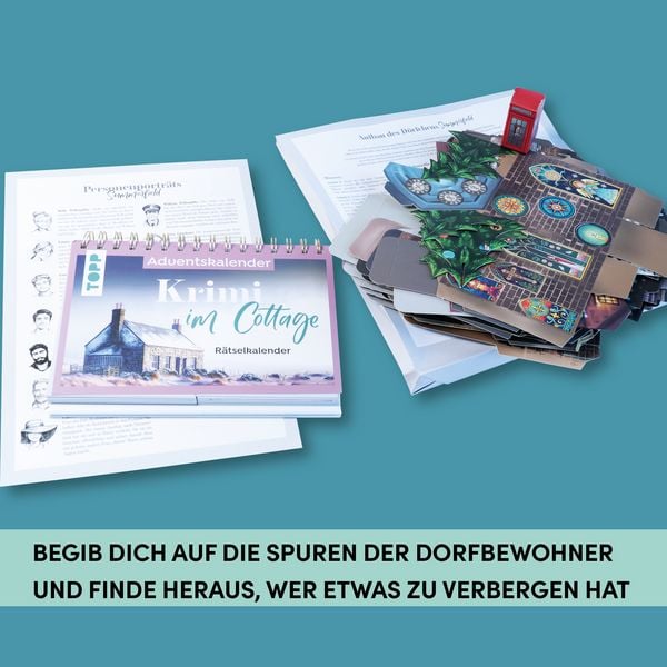 Produktbild: Krimi im Cottage &ndash; Das R&auml;tsel-Weihnachtsdorf &ndash; Adventskalender