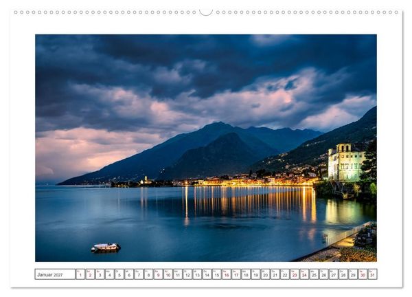 Produktbild: Traumziele am Comer See (hochwertiger Premium Wandkalender 2027 DIN A2 quer), Kunstdruck in Hochglanz