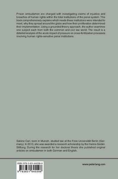 Produktbild: Proliferation and Implementation of Prison Ombudsmen