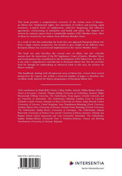 Produktbild: European Labour Law (2nd edition)