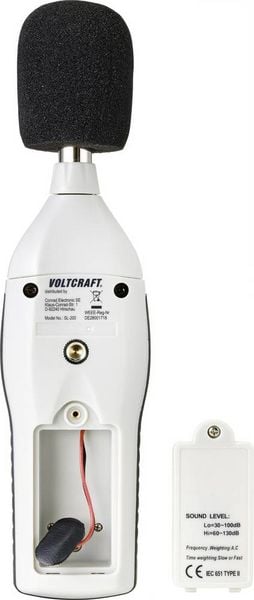 Produktbild: VOLTCRAFT Schallpegel-Messger&auml;t SL-200 30 - 130 dB 31.5Hz - 8kHz