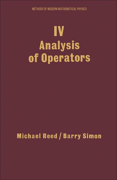 Produktbild: IV: Analysis of Operators