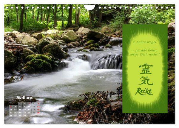 Produktbild: REIKI - Chakrameditation (Wandkalender 2026 DIN A4 quer), CALVENDO Monatskalender