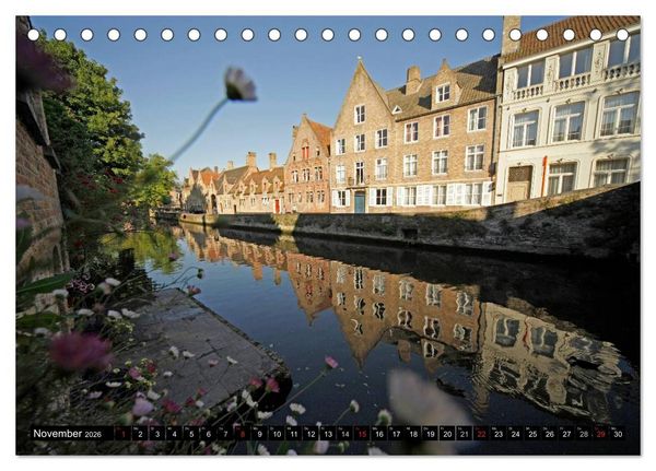 Produktbild: Br&uuml;gge - Belgien (Tischkalender 2026 DIN A5 quer), CALVENDO Monatskalender