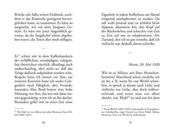 Produktbild: Briefe an Milena (Prager Ausgabe)