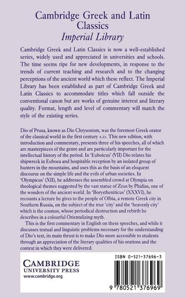 Produktbild: Dio Chrysostom Orations