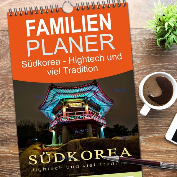 Produktbild: Familienplaner 2026 - S&uuml;dkorea - Hightech und viel Tradition mit 5 Spalten (Wandkalender, 21 x 45 cm) CALVENDO