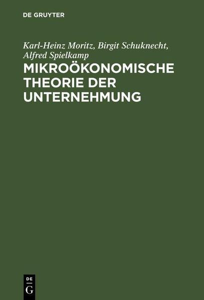 Produktbild: Mikro&ouml;konomische Theorie der Unternehmung