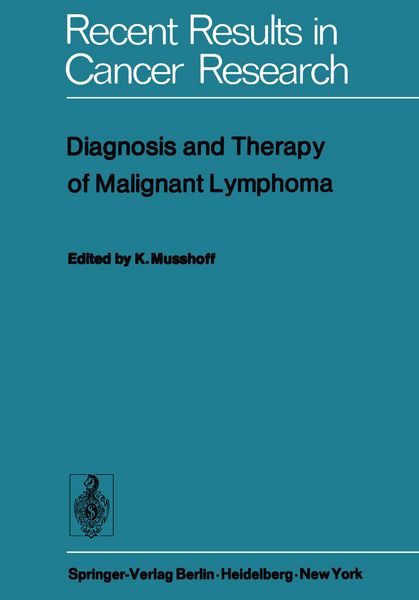 Produktbild: Diagnosis and Therapy of Malignant Lymphoma