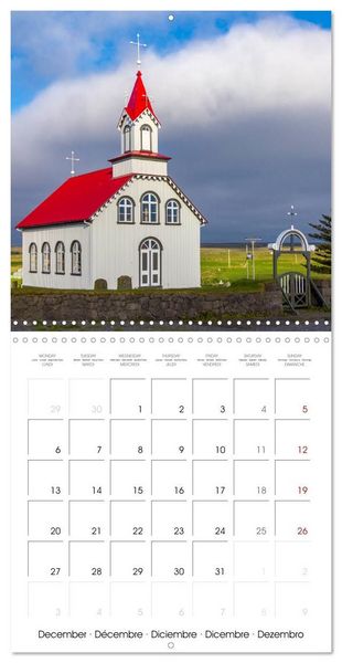 Produktbild: COLOURS OF ICELAND (Wall Calendar 2027 12 &times; 12 Inch) CALVENDO 12 Month Wall Calendar