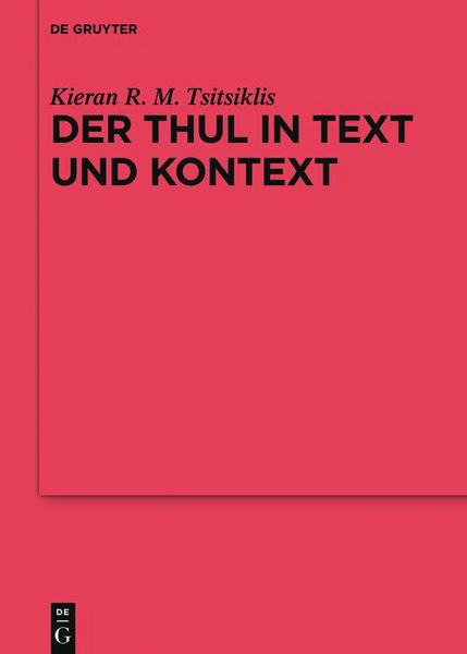 Produktbild: Der Thul in Text und Kontext