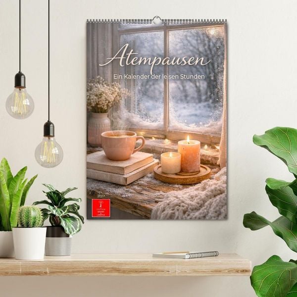Produktbild: Atempausen - Ein Kalender der leisen Stunden (Wandkalender 2027 DIN A2 hoch), CALVENDO Monatskalender