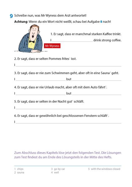 Produktbild: Wichtige Grammatikbereiche. Englisch 6. Klasse, A5-Heft
