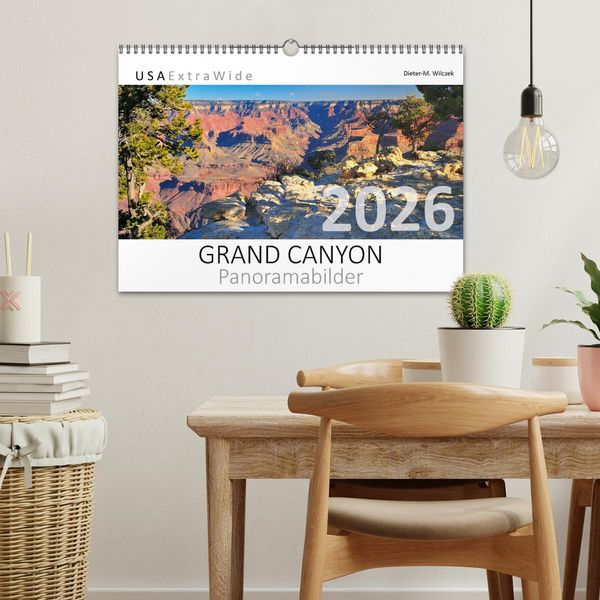 Produktbild: GRAND CANYON Panoramabilder (Wandkalender 2026 DIN A3 quer), CALVENDO Monatskalender