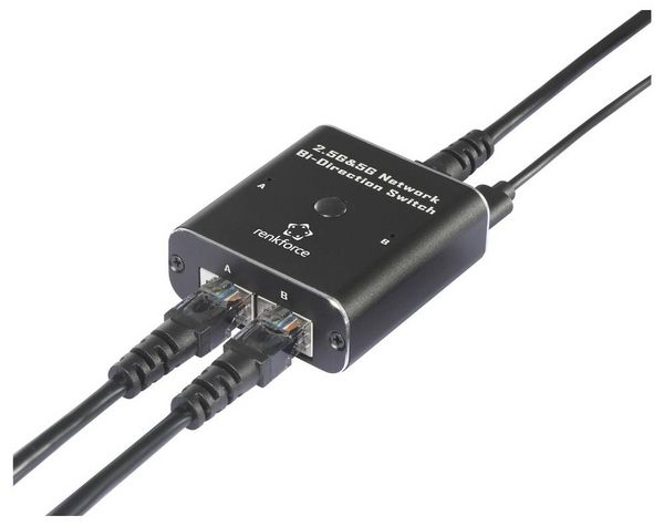 Produktbild: Renkforce RF-6736628 RF-EW-700 Netzwerk Switch RJ45 2 Port 5 GBit/s USB-Stromversorgung