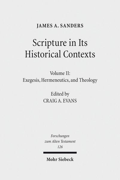 Produktbild: Scripture in Its Historical Contexts