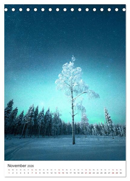 Produktbild: Finnland - Bezaubernde Sch&ouml;nheit. (Tischkalender 2026 DIN A5 hoch), CALVENDO Monatskalender
