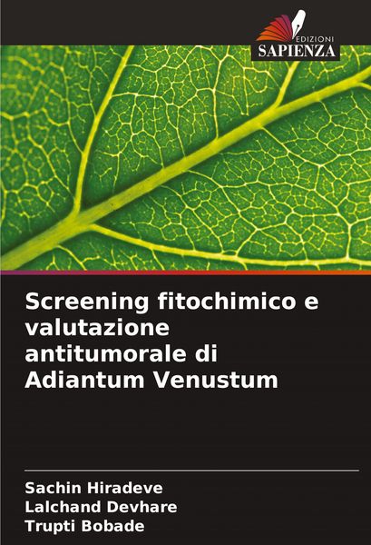 Produktbild: Screening fitochimico e valutazione antitumorale di Adiantum Venustum