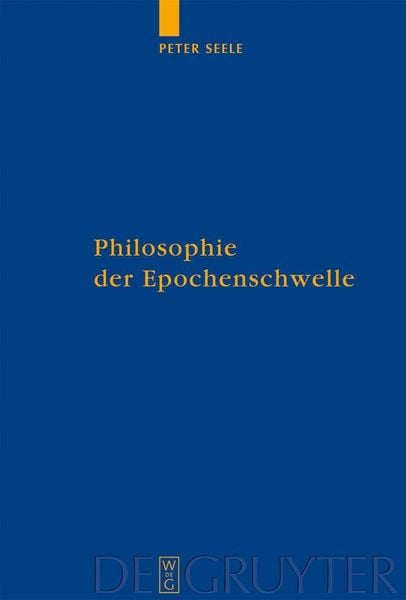 Produktbild: Philosophie der Epochenschwelle