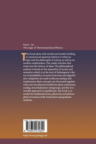 Produktbild: The Logic of Thermostatistical Physics