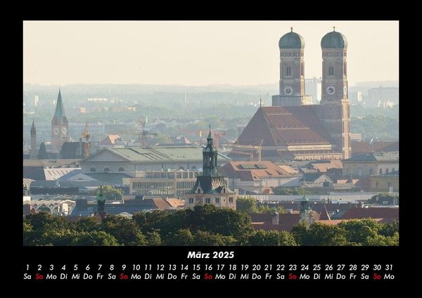 Produktbild: M&uuml;nchen 2025 Fotokalender DIN A3