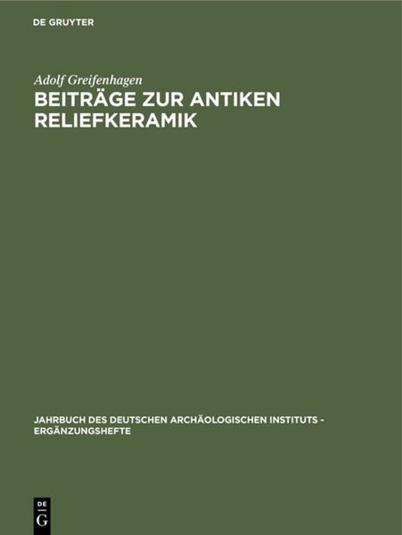 Produktbild: Beitr&auml;ge zur antiken Reliefkeramik