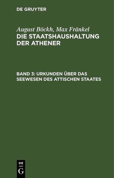 Produktbild: Urkunden &uuml;ber das Seewesen des Attischen Staates