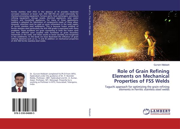 Produktbild: Role of Grain Refining Elements on Mechanical Properties of FSS Welds