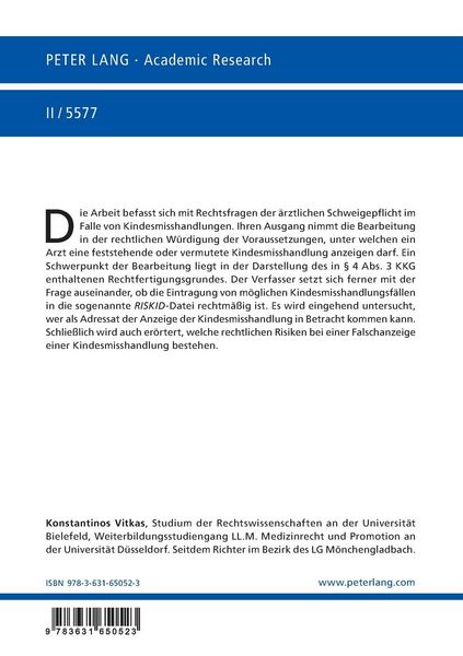 Produktbild: Grenzen aerztlicher Schweigepflicht am Beispiel von Kindesmisshandlungen