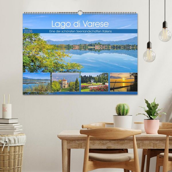 Produktbild: Lago di Varese - Eine der sch&ouml;nsten Seenlandschaften Italiens (Wandkalender 2026 DIN A2 quer), CALVENDO Monatskalender