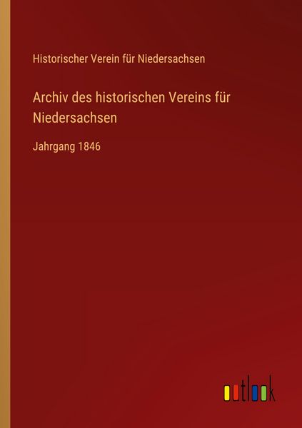 Produktbild: Archiv des historischen Vereins f&uuml;r Niedersachsen