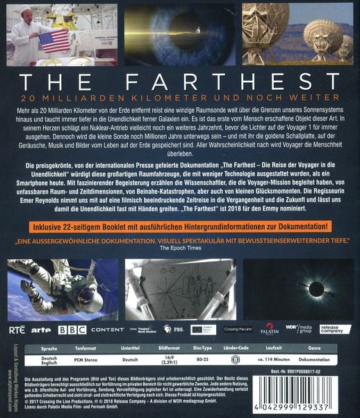 Produktbild: The Farthest - Die Reise der Voyager in die Unendlichkeit