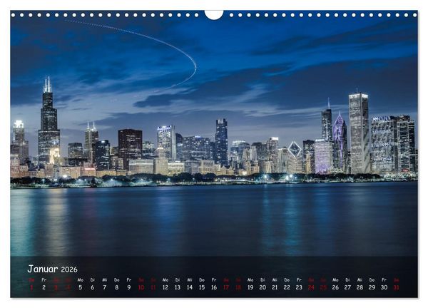 Produktbild: Chicago - Stadt der Ebenen (Wandkalender 2026 DIN A3 quer), CALVENDO Monatskalender