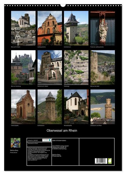 Produktbild: Oberwesel am Rhein (Wandkalender 2027 DIN A2 hoch), CALVENDO Monatskalender