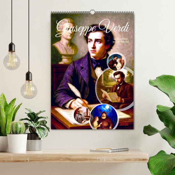 Produktbild: Giuseppe Verdi (Wandkalender 2026 DIN A2 hoch), CALVENDO Monatskalender