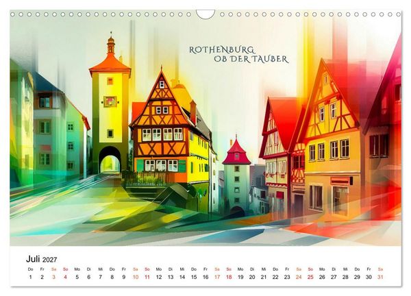 Produktbild: Deutschland St&auml;dte - Premium Edition (Wandkalender 2027 DIN A3 quer), CALVENDO Monatskalender