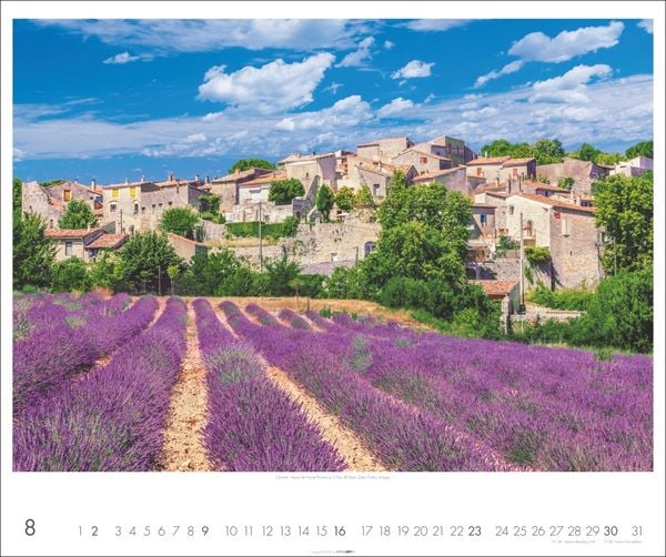Produktbild: Provence Kalender 2026 - Blühende Lavendelfelder und malerische Dörfer