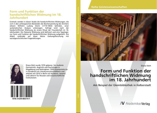 Produktbild: Form und Funktion der handschriftlichen Widmung im 18. Jahrhundert