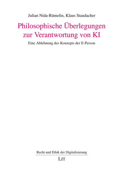 Produktbild: Philosophische &Uuml;berlegungen zur Verantwortung von KI