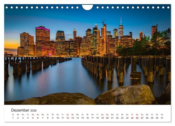 Produktbild: New York - Eine Reise zum Big Apple. (Wandkalender 2026 DIN A4 quer), CALVENDO Monatskalender