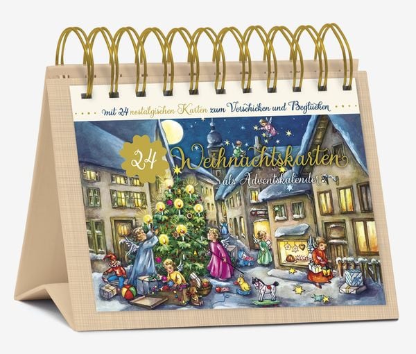 Tisch-Adventskalender '24 Nostalgische Weihnachtskarten'