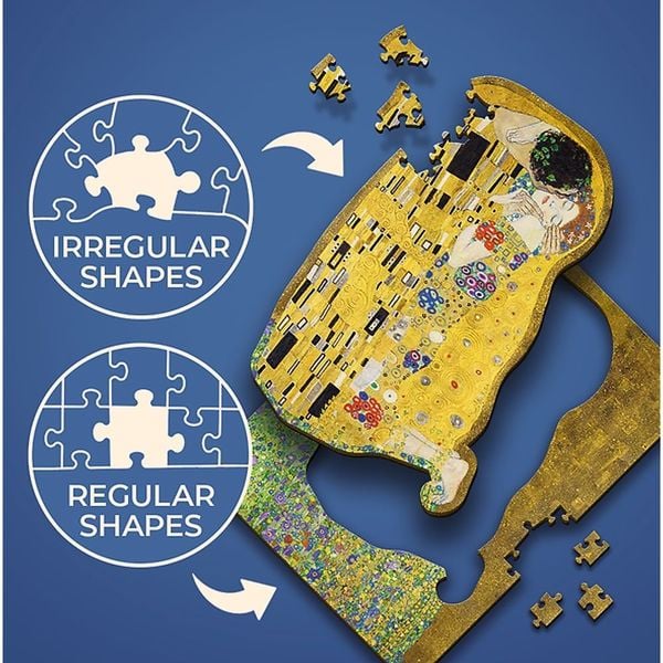 Produktbild: Holz Puzzle 200 - Der Kuss / Gustav Klimt