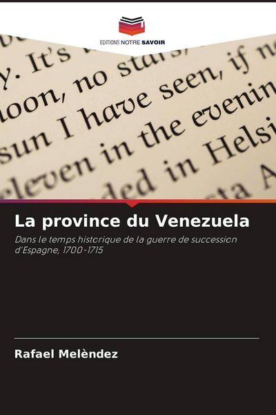 Produktbild: La province du Venezuela