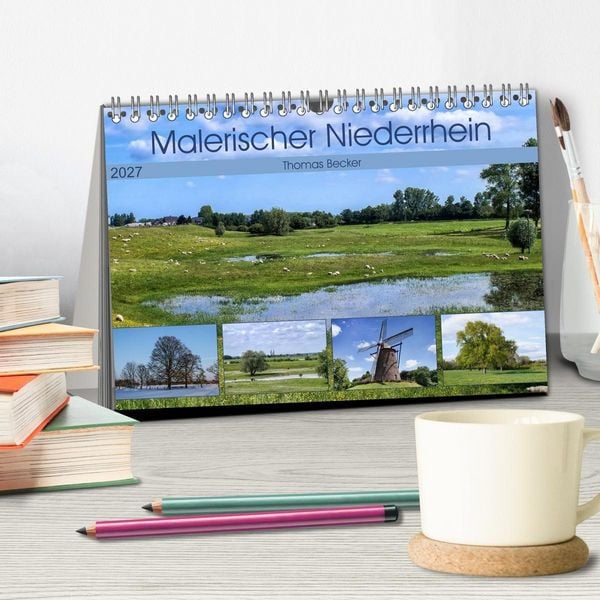 Produktbild: Malerischer Niederrhein (Tischkalender 2027 DIN A5 quer), CALVENDO Monatskalender