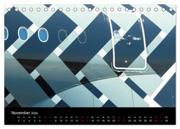 Produktbild: Airbus A350 Hautnah (Tischkalender 2026 DIN A5 quer), CALVENDO Monatskalender