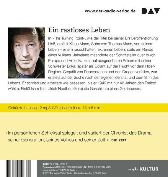 Produktbild: Der Wendepunkt. Ein Lebensbericht