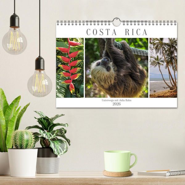 Produktbild: Costa Rica - unterwegs mit Julia Hahn (Wandkalender 2026 DIN A4 quer), CALVENDO Monatskalender