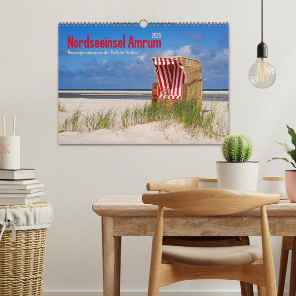 Produktbild: Nordseeinsel Amrum (Wandkalender 2026 DIN A3 quer), CALVENDO Monatskalender