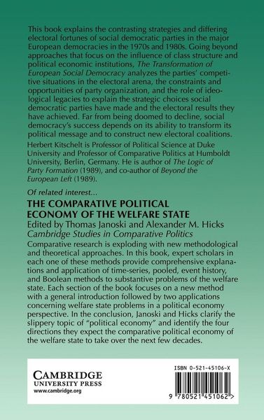 Produktbild: The Transformation of European Social Democracy